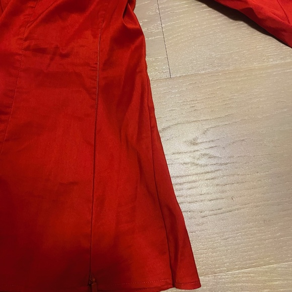 BOSS women's, red fitted shirt, size 4 - Picture 7 of 7